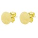 DQ metaal Earpin 8mm rond Goud
